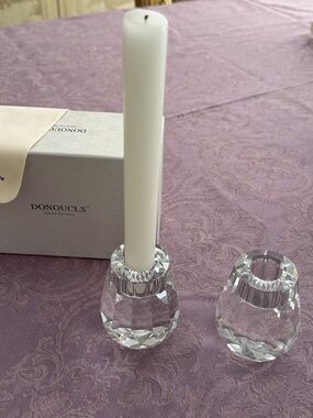 crystal candle holders